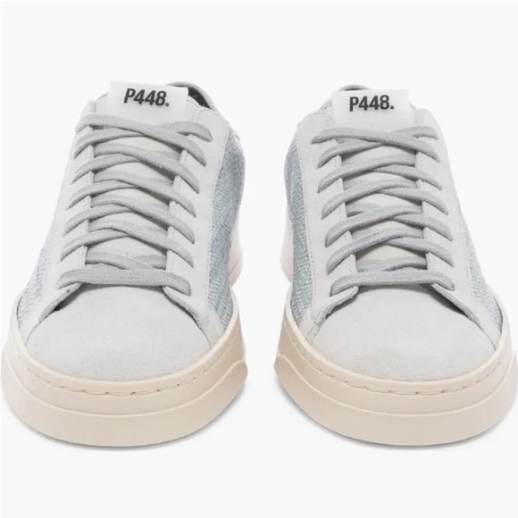 NWOT P448 Jack Suede & Woven Textured Sneakers, Women's Size 38 (US Size 8) - Picture 2 of 14